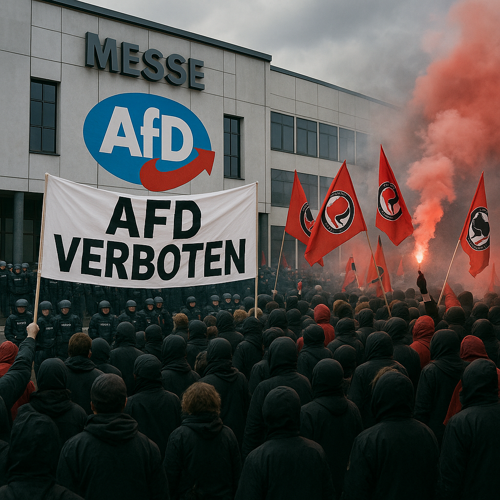 AfD-Neugründung in Gießen – und die Stadt zittert.